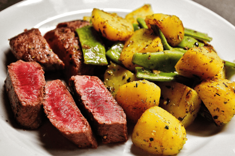 Corporate Catering Portland Oregon Beef and Potato Steak Meal